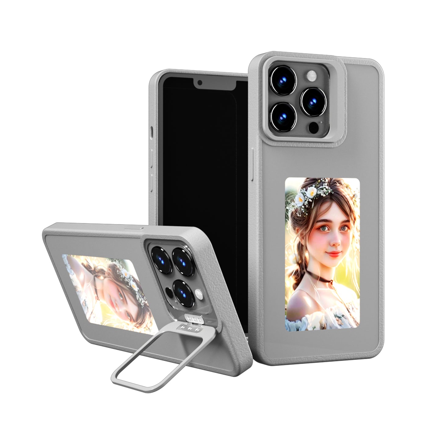 Samsung S24 Ultra /iphone13-15 Case 4 Colors AI Eink Case Display Picture Changeable Battery Free NFC e ink Case